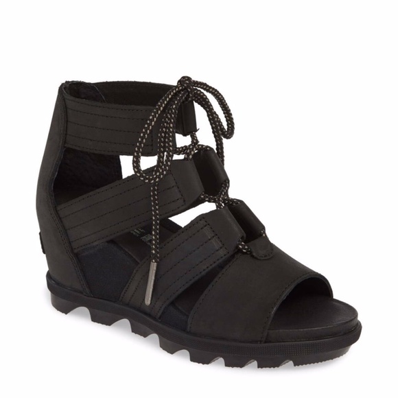 Sorel Shoes - $150 NIB Sorel Black Joanie Cage Sandal.